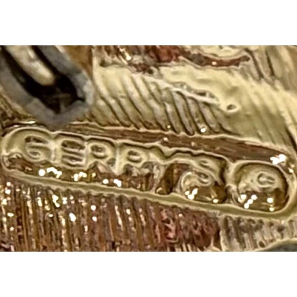 Vintage Marked Gerrys Gold-Tone Pair of Feathers Brooch Pin - Picture 5 of 7